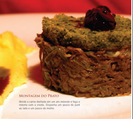 Receita de carne: MILANESA DE COSTELA, MOLHO DE JABUTICABA E CREME DE MANDIOQUINHA